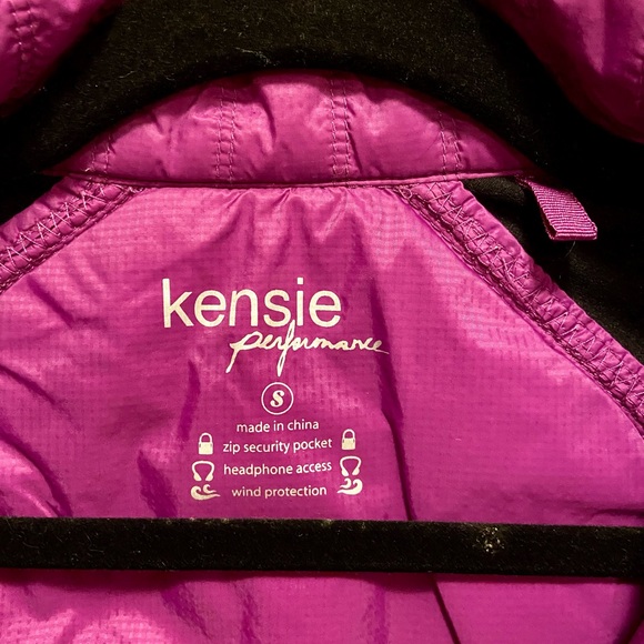 Purple Jacket with Reflective zippers =safety. Tapered waist. Like new Pre-owned - Picture 10 of 12